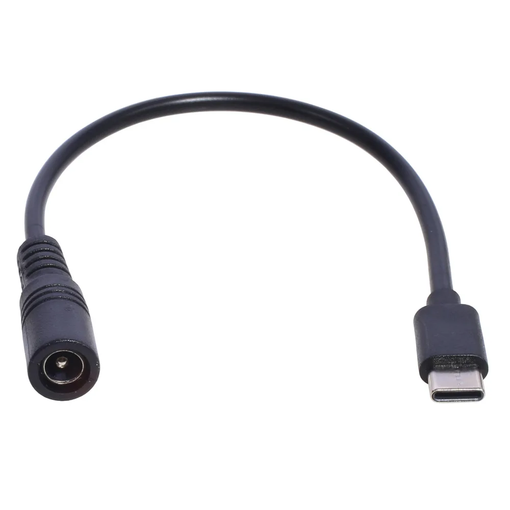 5521 bus to Type-C charging cable, passing through 3A mobile phone, tablet, camera power cable 5.5x2.1mm