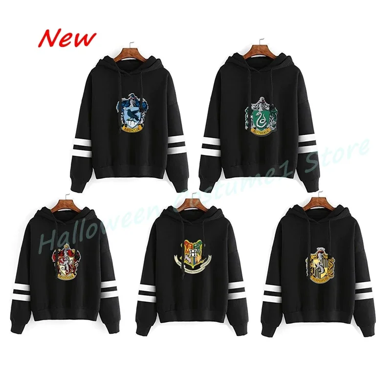 2024 NEW Hot Sale 5 Styles Harri Series Black Collection Magic Four Academy Hoodie for Unisex Casual Sweatshirt Hooded Tops