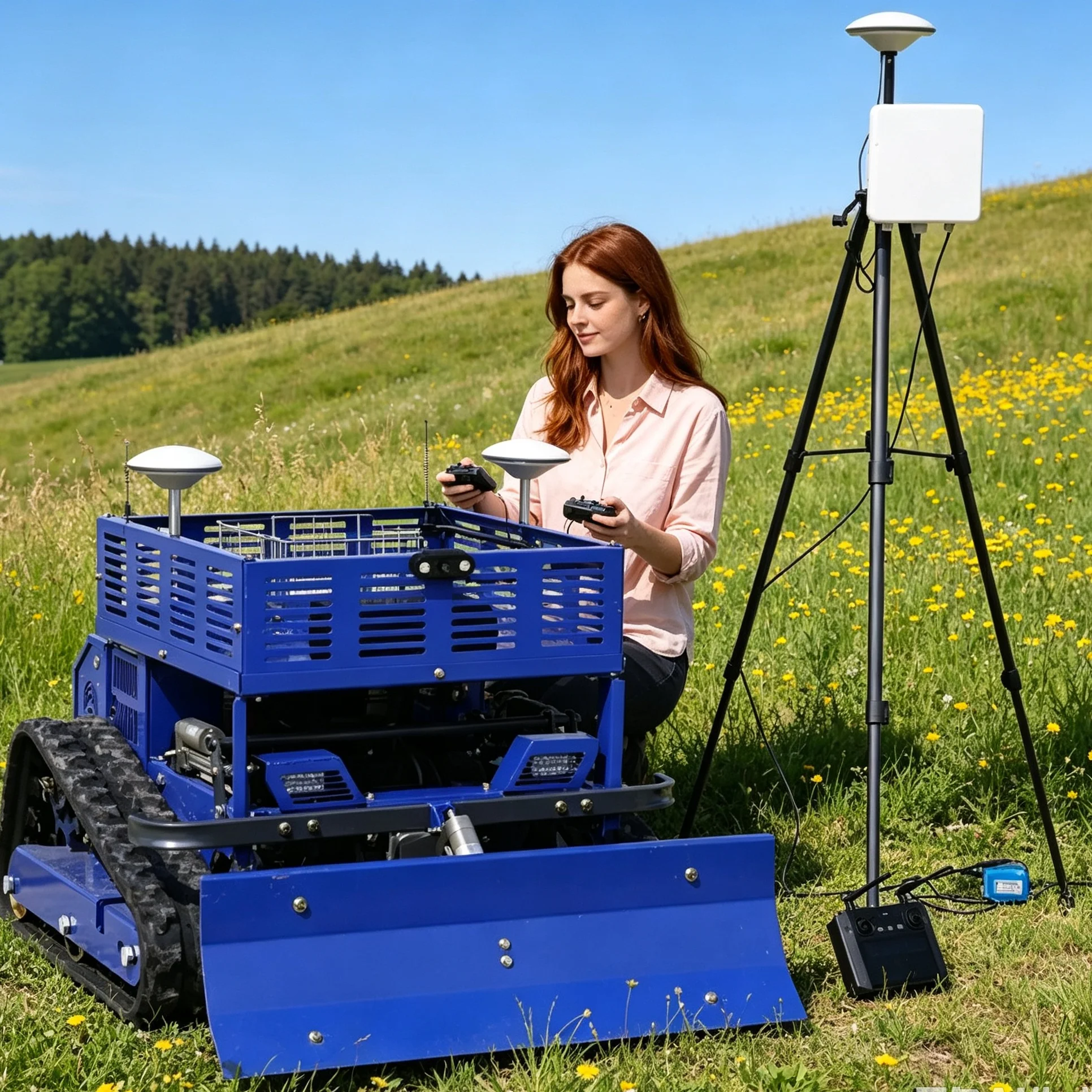 Customized For Villa Courtyard 550 Series Remote Self‑Propelled Lawn Mower Optional GPS Module For Intelligent Lawn Maintenance