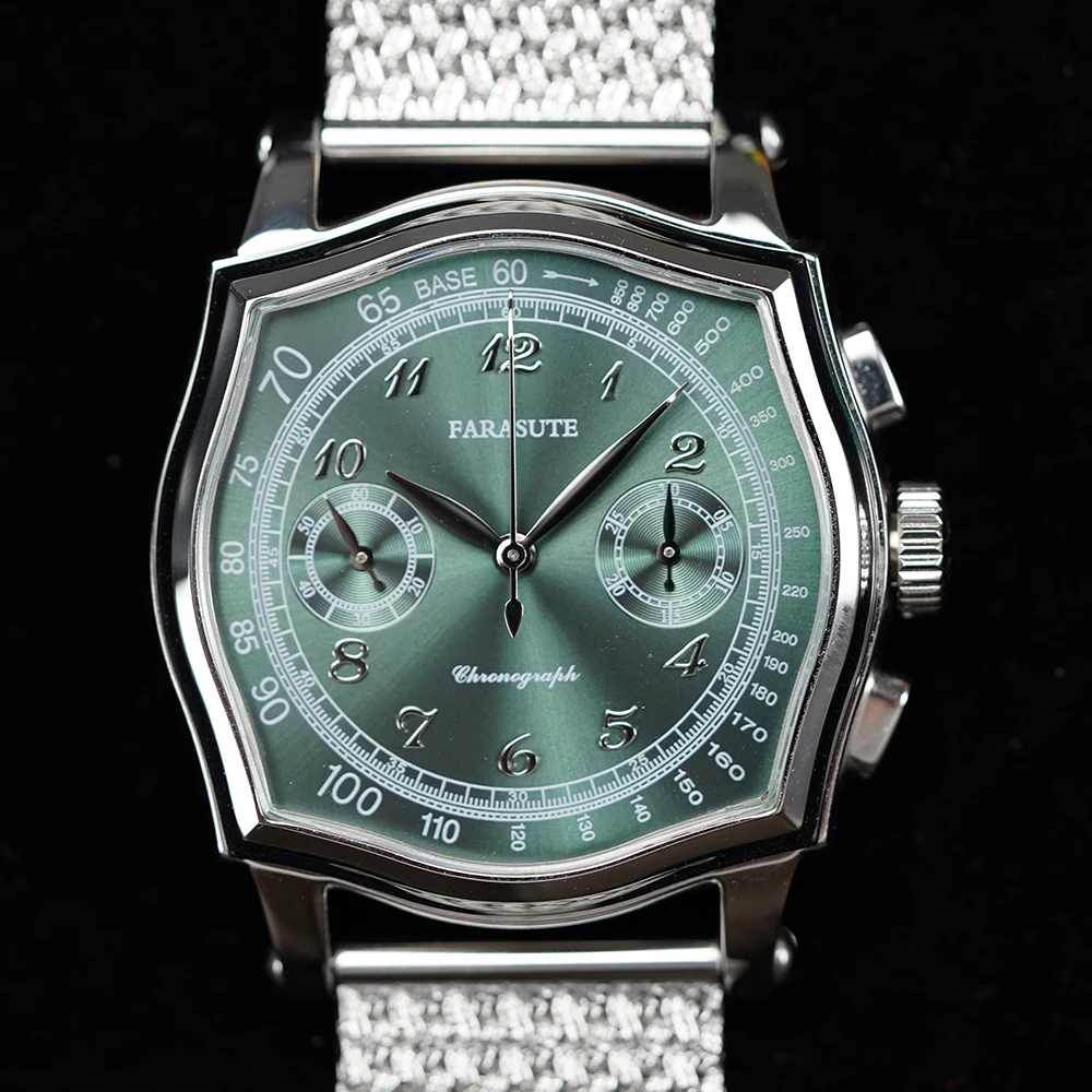 FARASUTE Men's Chronograph Mechanical Watch 39mm Sapphire Crystal