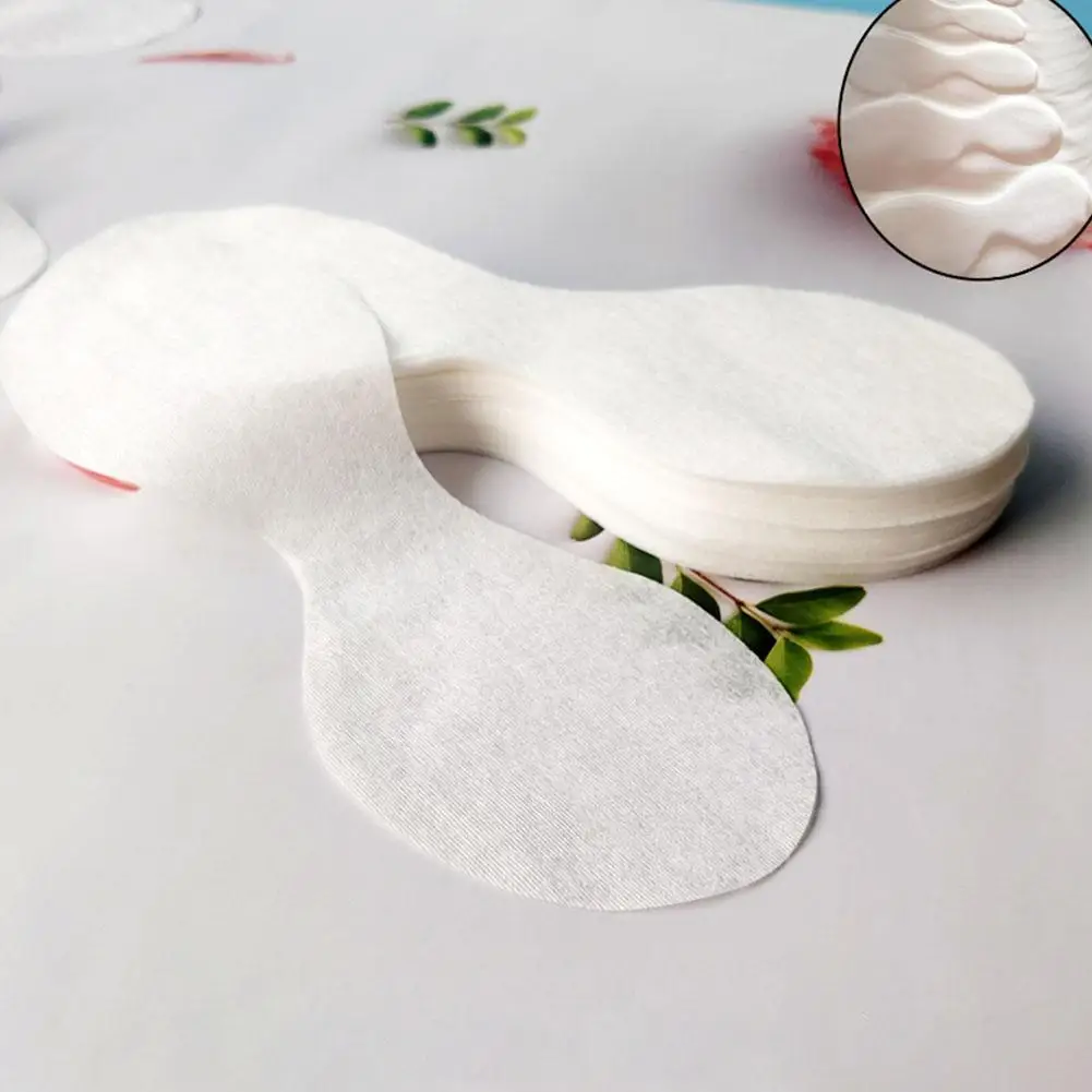 100/200/400 Uds almohadillas de maquillaje de algodón pegatinas de máscara de ojos desechables almohadillas de maquillaje de compresa húmeda ultrafinas parches de ojos secos almohadillas de maquillaje