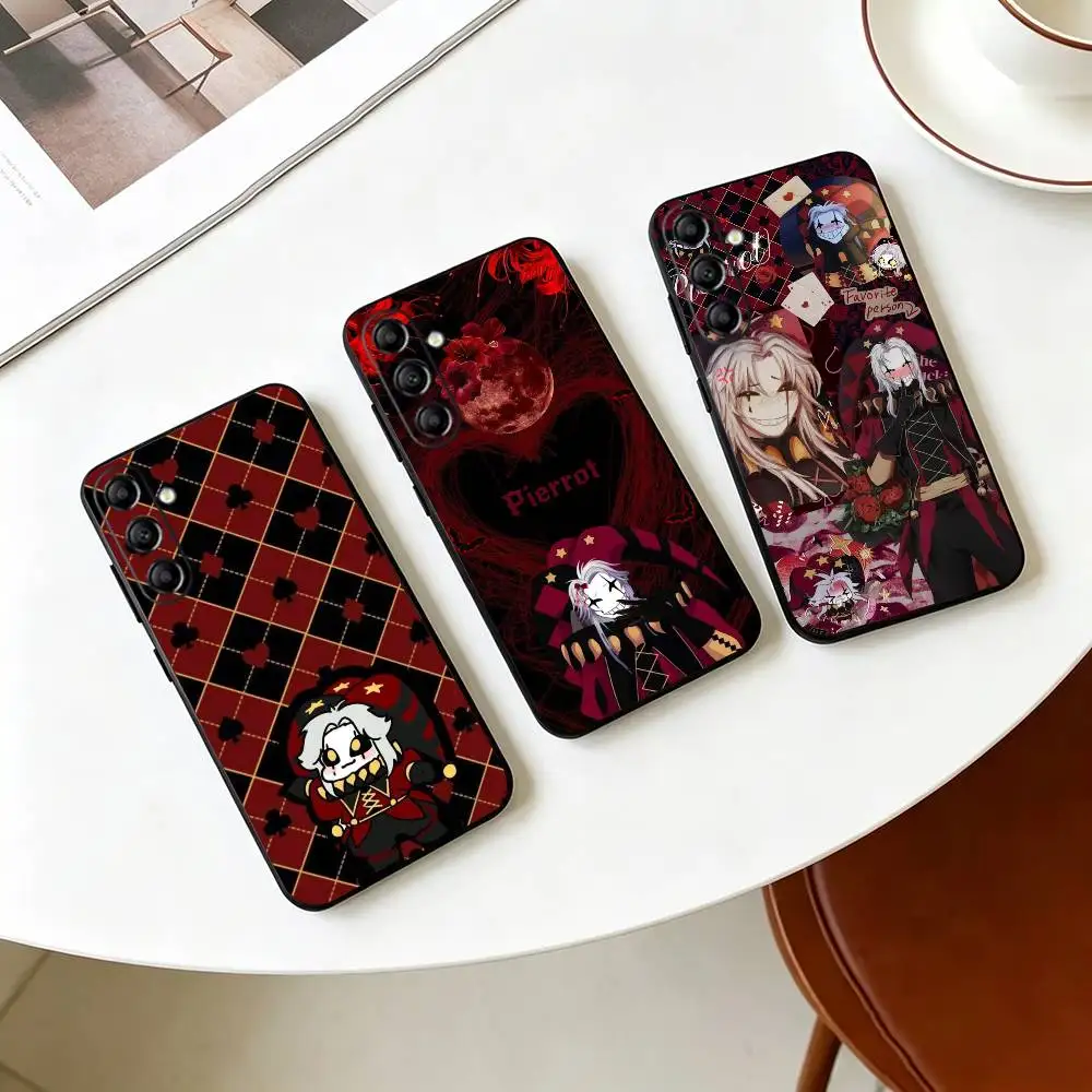 P-Pierrot The Freak Circus Phone Case For Samsung Galaxy A73,A72,A71,A70,A53,A52,A51,Soft Silicone Black Cover