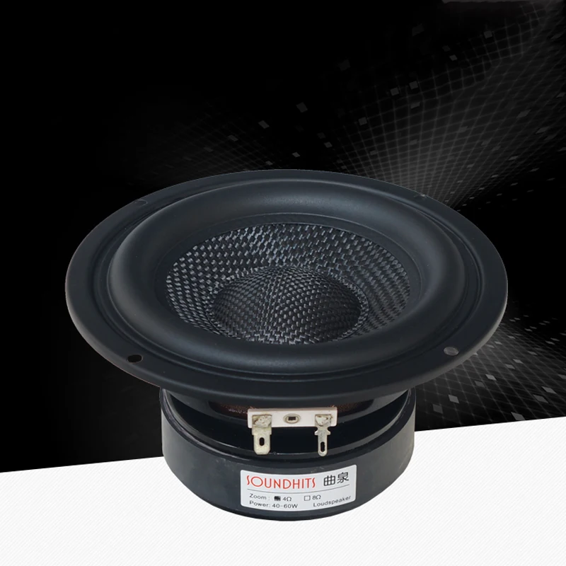 Kyyslb 5.25 Polegada subwoofer unidade de alto-falante 60w áudio em casa carro modificado alto-falante driver diy atualização som de alta fidelidade de alta potência
