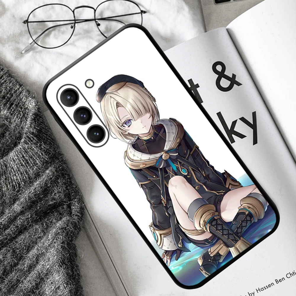 Freminet Genshin Impact 4.0  Cryo Character 4 Stars Phone Case for SAMSUNG Galaxy S23 Ultra S22+ S21 FE S20 A54 Note20Plus A53