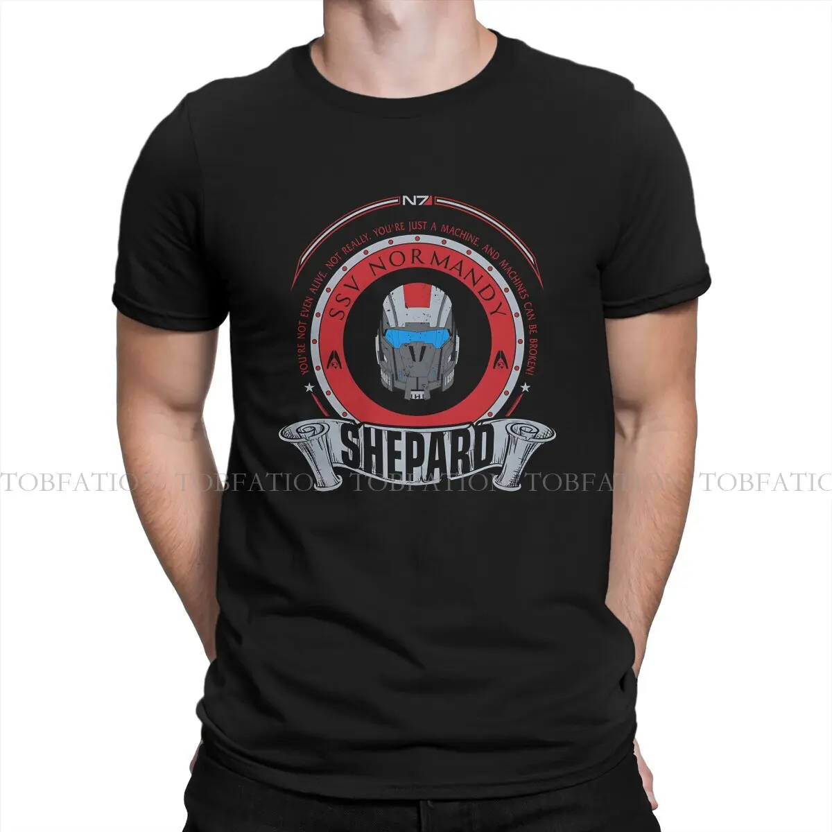 Shepard Limited Edition Hip Hop TShirt Mass Effect Game Style Tops Comfortable T Shirt Men Tee Unique Gift Clothes