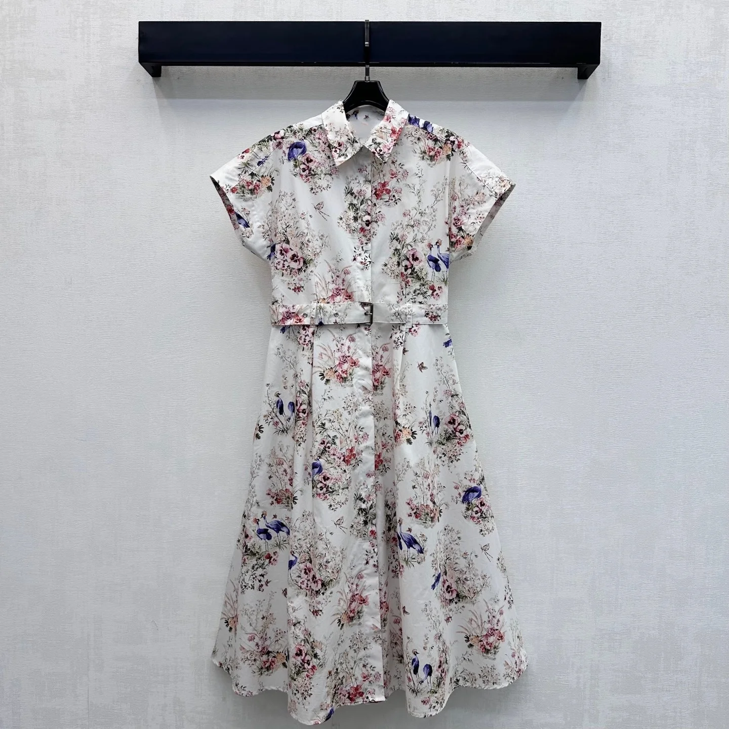 2026 New Flap Dress - Soft Twill Cotton - Buttoned A-line Waistband Adjustable - Flap Shirt Dress