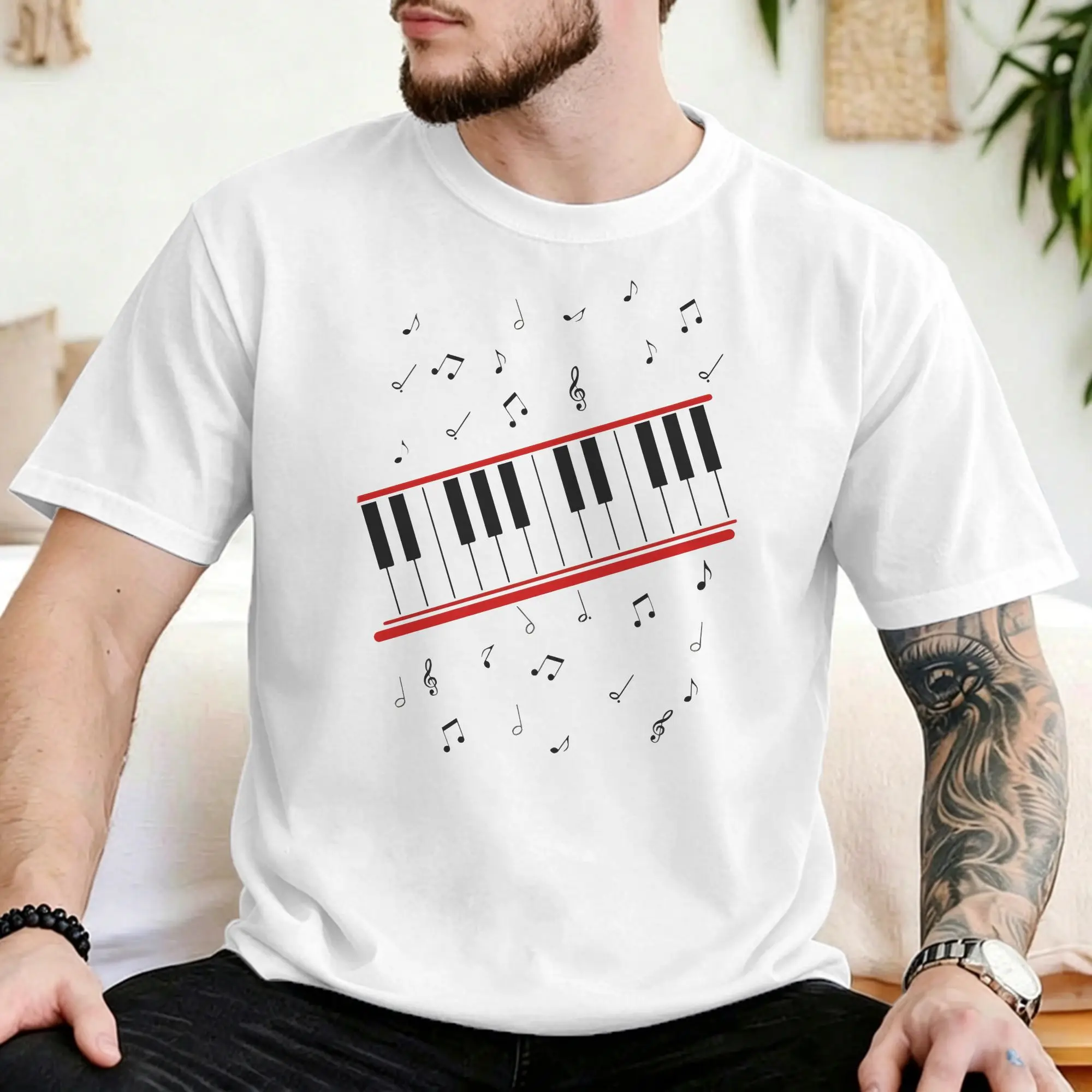 Beat It MJ Pop King Piano Men Women's T Shirt Music Fashion Tee Shirt Short Sleeve T-Shirts 100% Cotton Plus Size Tops