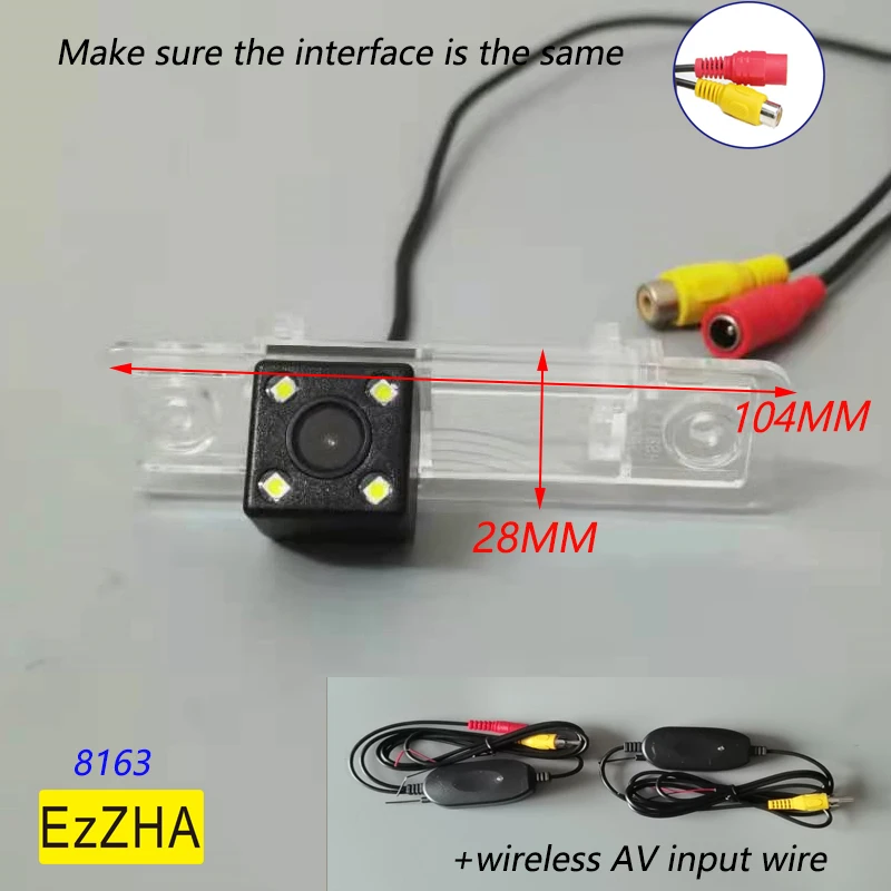 HD Wireless Car CCD Car Rear View Backup Parking Camera For Buick Excelle HRV GL8 Opel Zafira A 12LED Full HD Dynamic Tracks