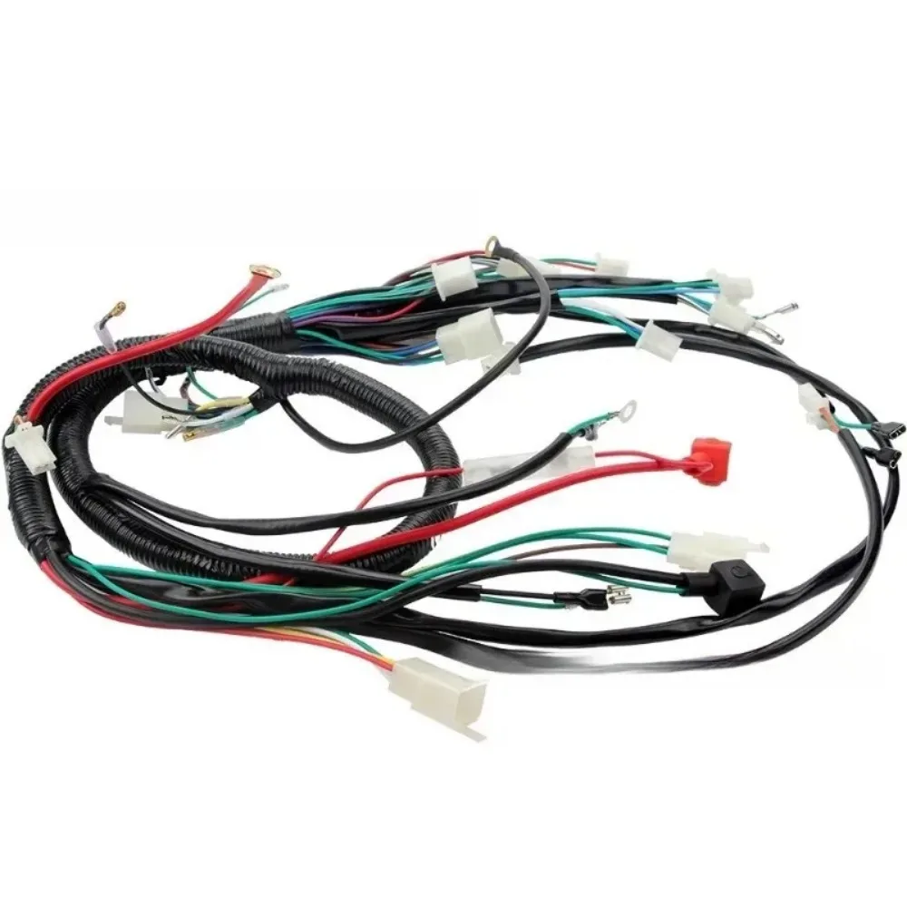New for Buggy Go Kart 200cc 250cc 300cc ATV Pit Quad Bike Electric Start Full Wiring Loom Harness Popular