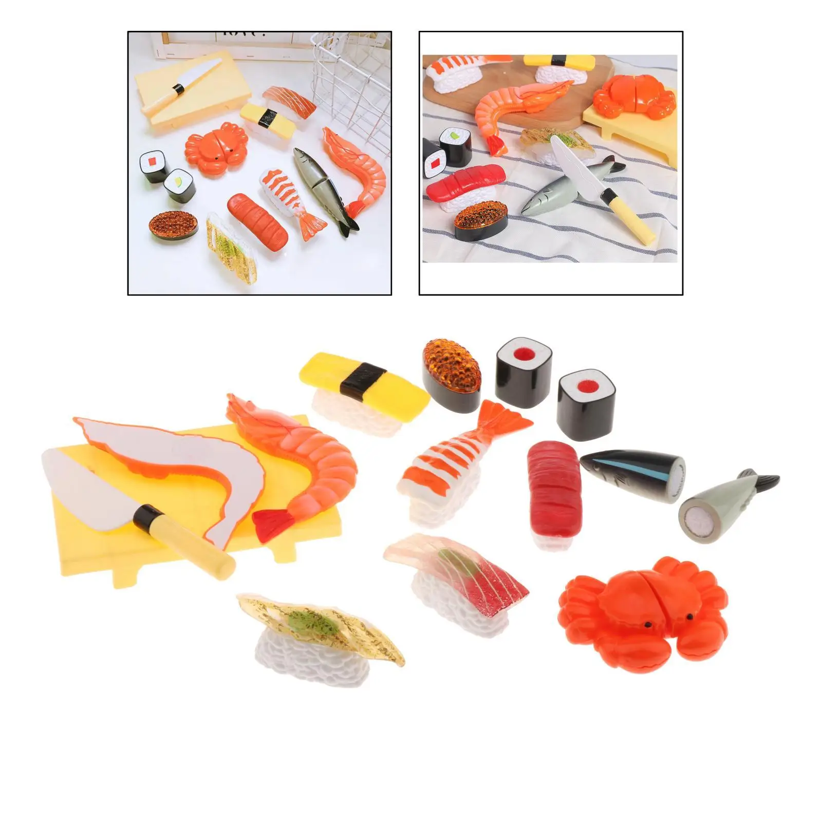 Children Simulation Food Japanese Food Pretend Toys Pretend Sashimi Simulation Set