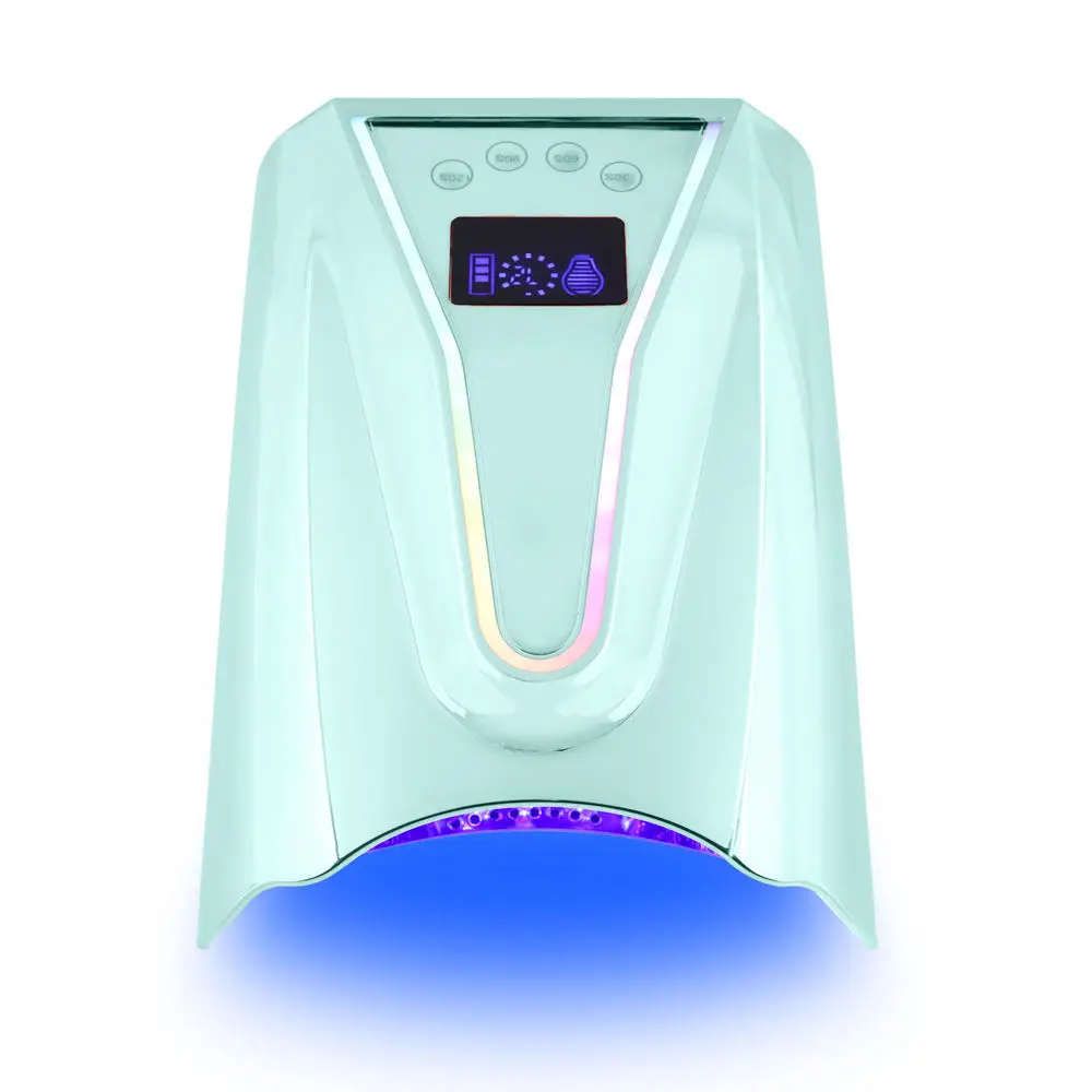 2025 neue Meerjungfrau Farbe Gel Nagel Trockner Großhandel Professionelle Starke Leistung 128 W Wiederaufladbare Cordless Cure UV LED Nagel Lampe