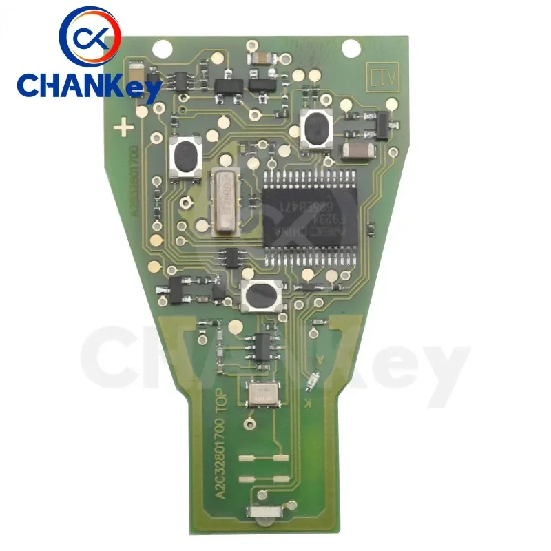 CHANKey pilot z chipem FSK 433MHZ 3 przyciski inteligentny klucz dla Mercedes-Benz B C E ML S CLK CL Vito 639 ostrze