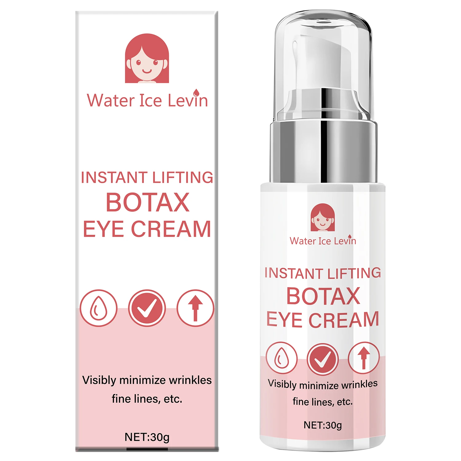 Instant Lifting Botax Oogcrème, Bijengif-geïnfuseerd, verstevigt en hydrateert, minimalisiert rimpels - Zacht voor alle huidtypes