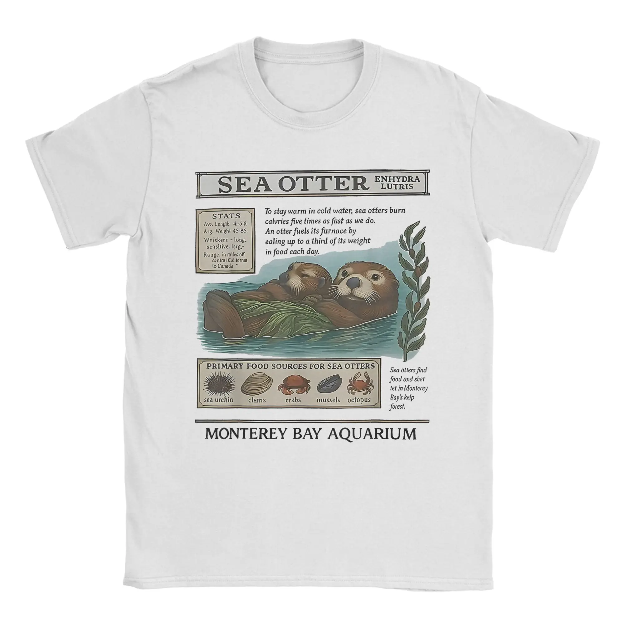 خمر البحر قضاعة مونتيري كاليفورنيا 90's حوض السمك عاشق تي شيرت الرجال 100% القطن تيز قصيرة الأكمام تي شيرت ملابس كبيرة الحجم