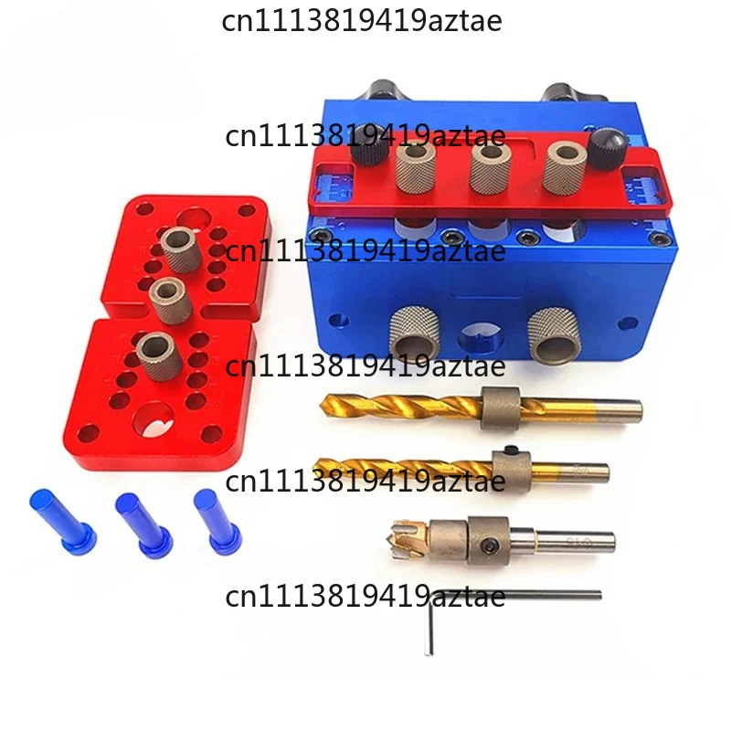 Multifunction Woodworking Doweling Jig Kit Adjustable Drilling Guide Puncher Locator Pocket Hole Jig Carpentry Tools