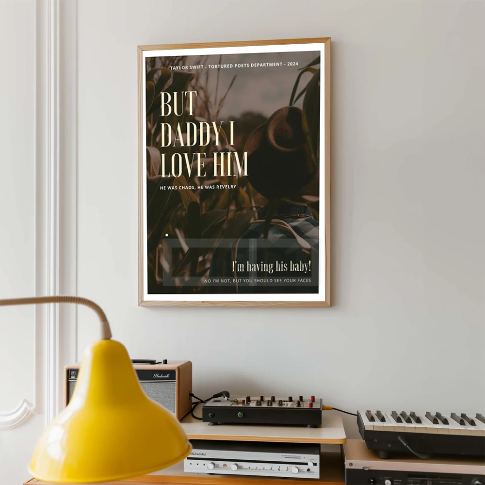 مغني البوب أغاني ساخنة كلمات الملصقات الموسيقى الشعبية الحديثة يطبع حائط لوح رسم الفن صور غرفة المعيشة المنزلي الديكور #4