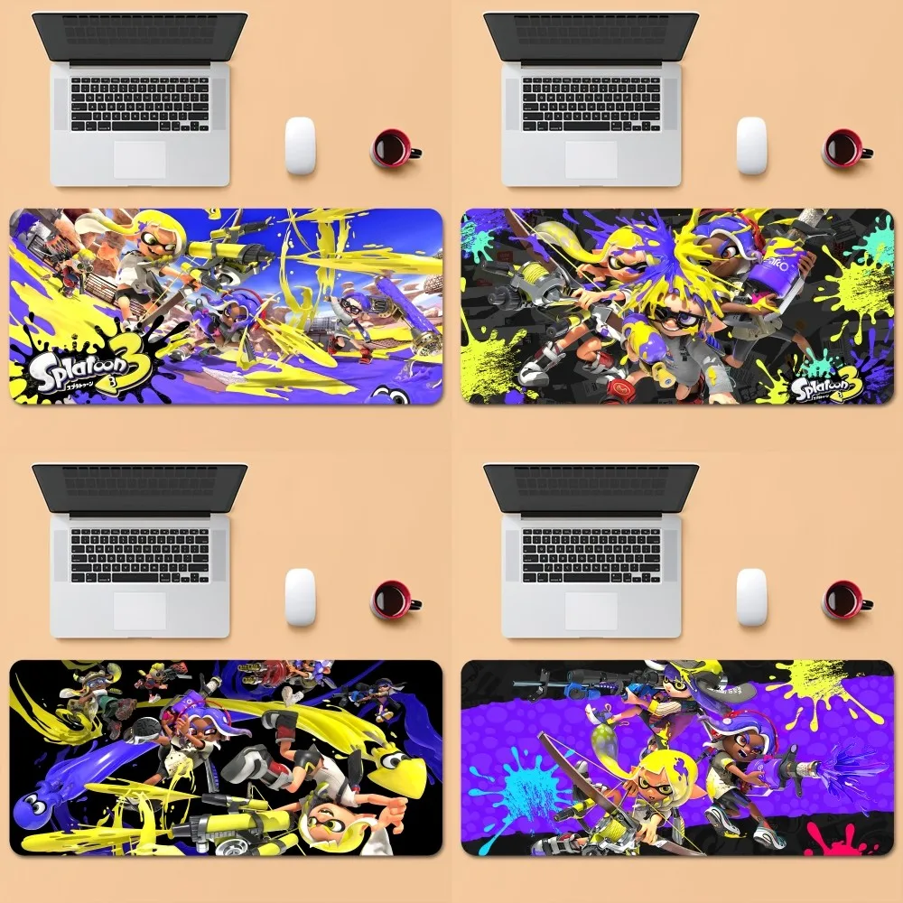 

Game S-Splatoon 3 Cool Mousepad Office Large Small Computer PC Keyboard Mouse Rubber Game Anti-Slip Mice Mat Big