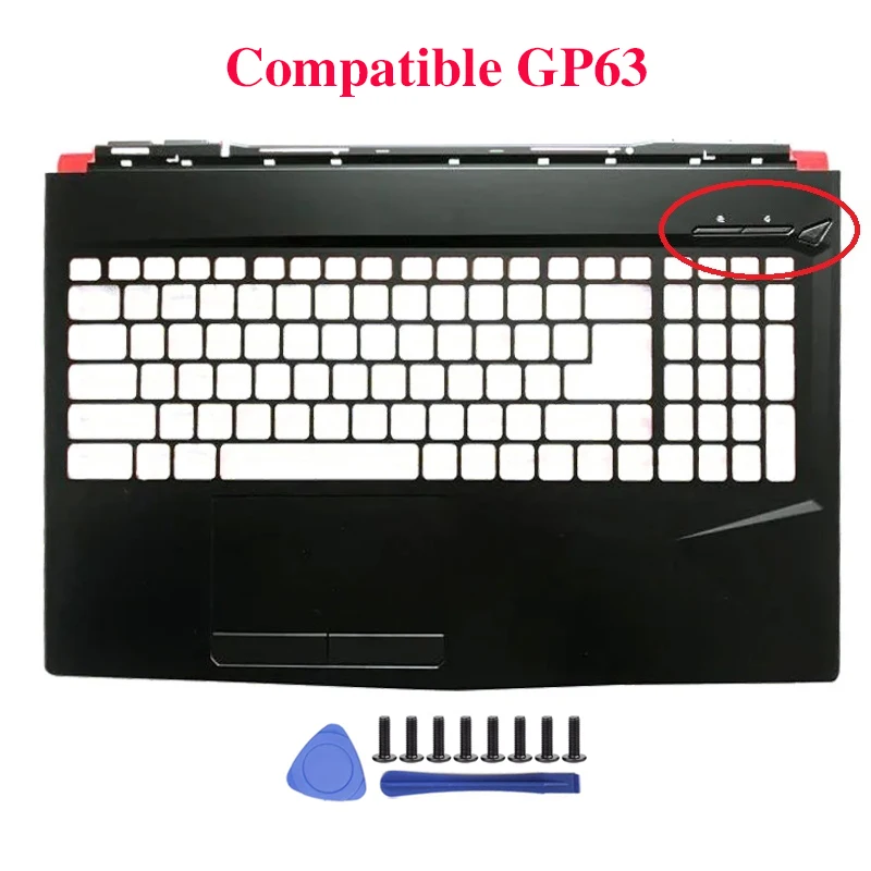 NEW for MSI GE63 GP63 MS-16P1 P3 P5 P7 Notebook LCD Back Cover Case Front Bezel Hinge Cover Palmrest Bottom Laptop Accessories
