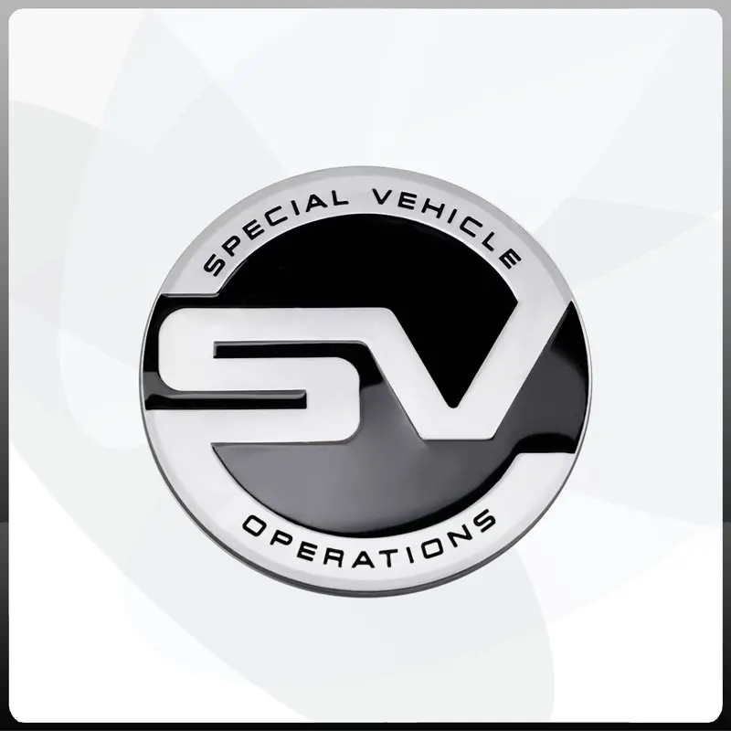 SV styling Emblem Car Body Sticker Car Rear Badge B-pillar Decal For Land Rover Range Rover Evoque Defender