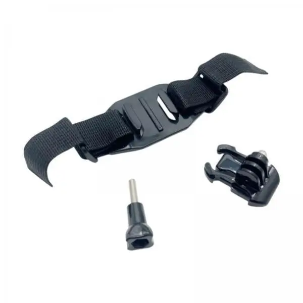 Bike Helmet Vented Strap Mount Lightweight Adjustable Holder Secure Action Camera Base for Outdoor Use