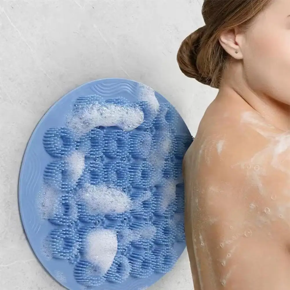 

Silicone Backrub Bath Brush Back Massage Suction Cup Backrub Stick Round Bathroom Non-Slip Foot Massager Strong Suction Non-Slip