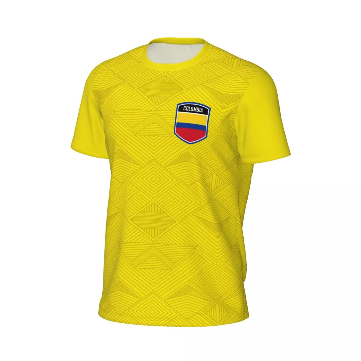 Colombia Flag 3D Printed T Shirt Men Summer Short-sleeved Mesh Harajuku T-shirt For Running Bike Tennis Fitness