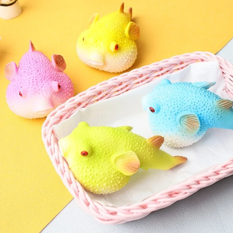 สัตว์น่ารักหยิกเพลงของเล่นปลารูปร่างความเครียดบีบของเล่นสําหรับเด็กผู้ใหญ่ Sensory Decompression ของเล่น