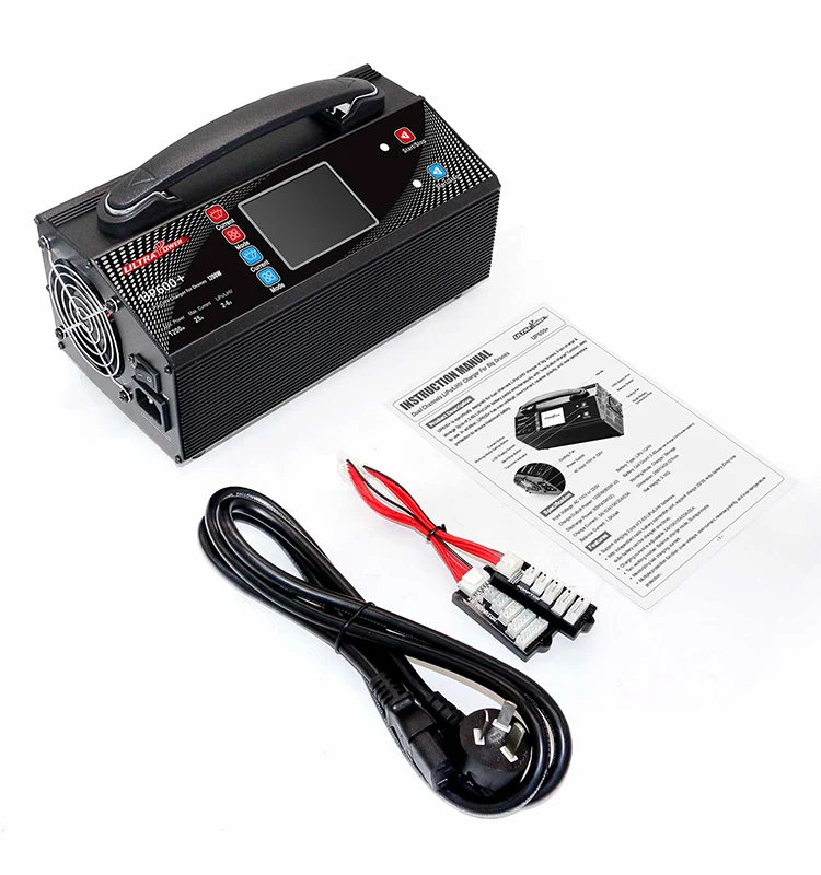 UltraPower UP600 + หน้าจอสี LCD 1200 W/25A Dual-channel High-power Charger สําหรับ RC charger