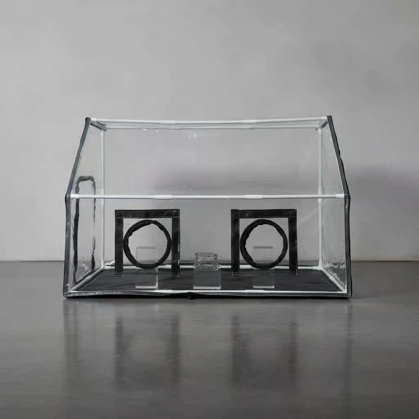 Fungi Grow Tent Space-Saving Portable Fungi Growing Chamber Clear PVC Plant Growing Chamber Easy to Clean Still Air Box Zippered
