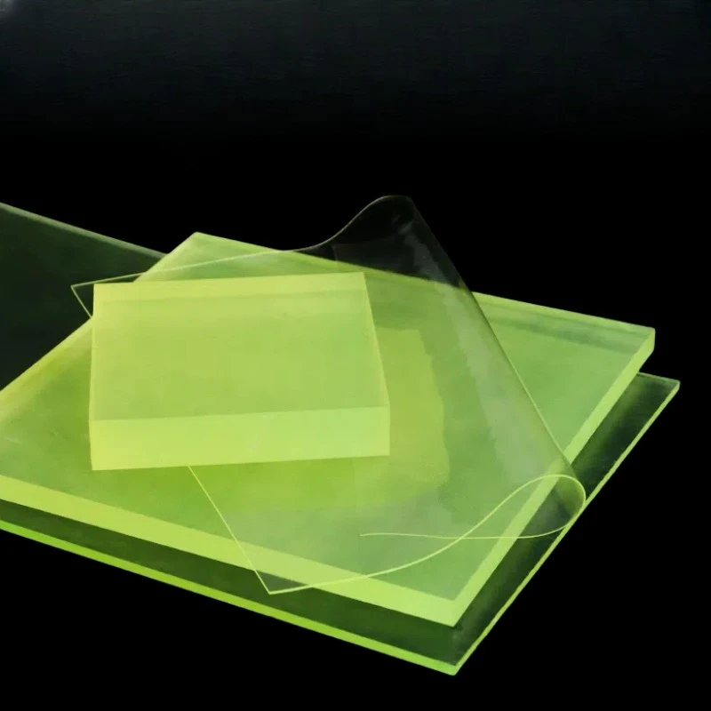 

1pcs PU Polyurethane Elastic Rubber Sheet PU Thick 1/2/3/4/5/6/8/10/12mm Damping Cushion Plate Oil Abrasion Resistance 200x300mm