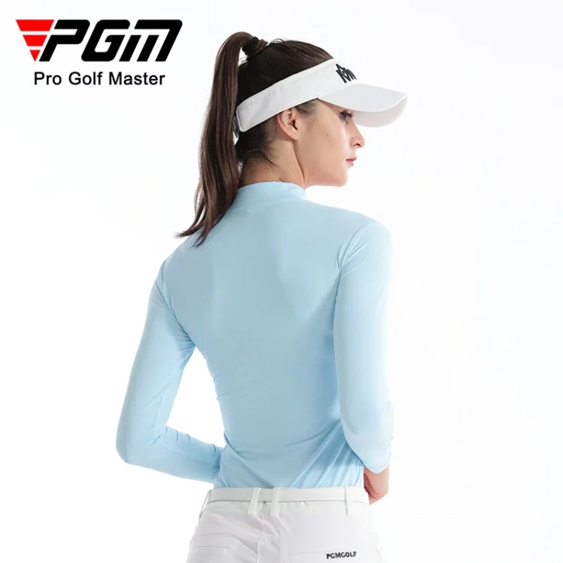 PGM Golf Ice Silk Bottom Coat Shading Sunscreen Long-sleeved T-shirt Ice Silk Shirt Summer Ultra-thin Cool Money YF001