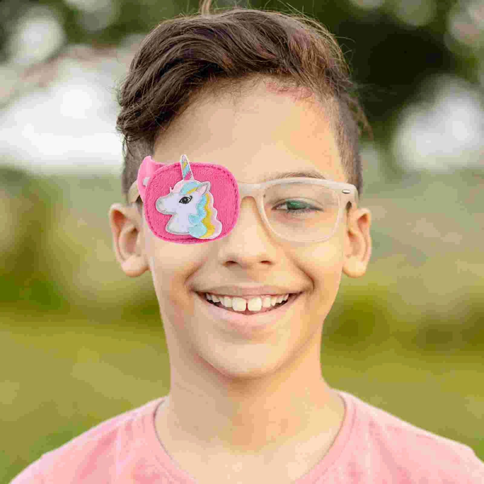 Children Eye Patches Portable Covers Full Kids Single Cartoon for Glasses Mask Blindfold