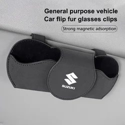 Car Sun Visor Glasses Case Sunglasses Storage Box Clip For Suzuki Swift S-Cross Jimny Alto SX4 Vitara Baleno Samurai Accessories