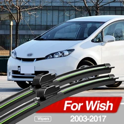 For Toyota Wish AE10 AE20 2003-2017 Front Windshield Wiper Blades 2pcs Windscreen Window Accessories 2004 2008 2010 2015 2016