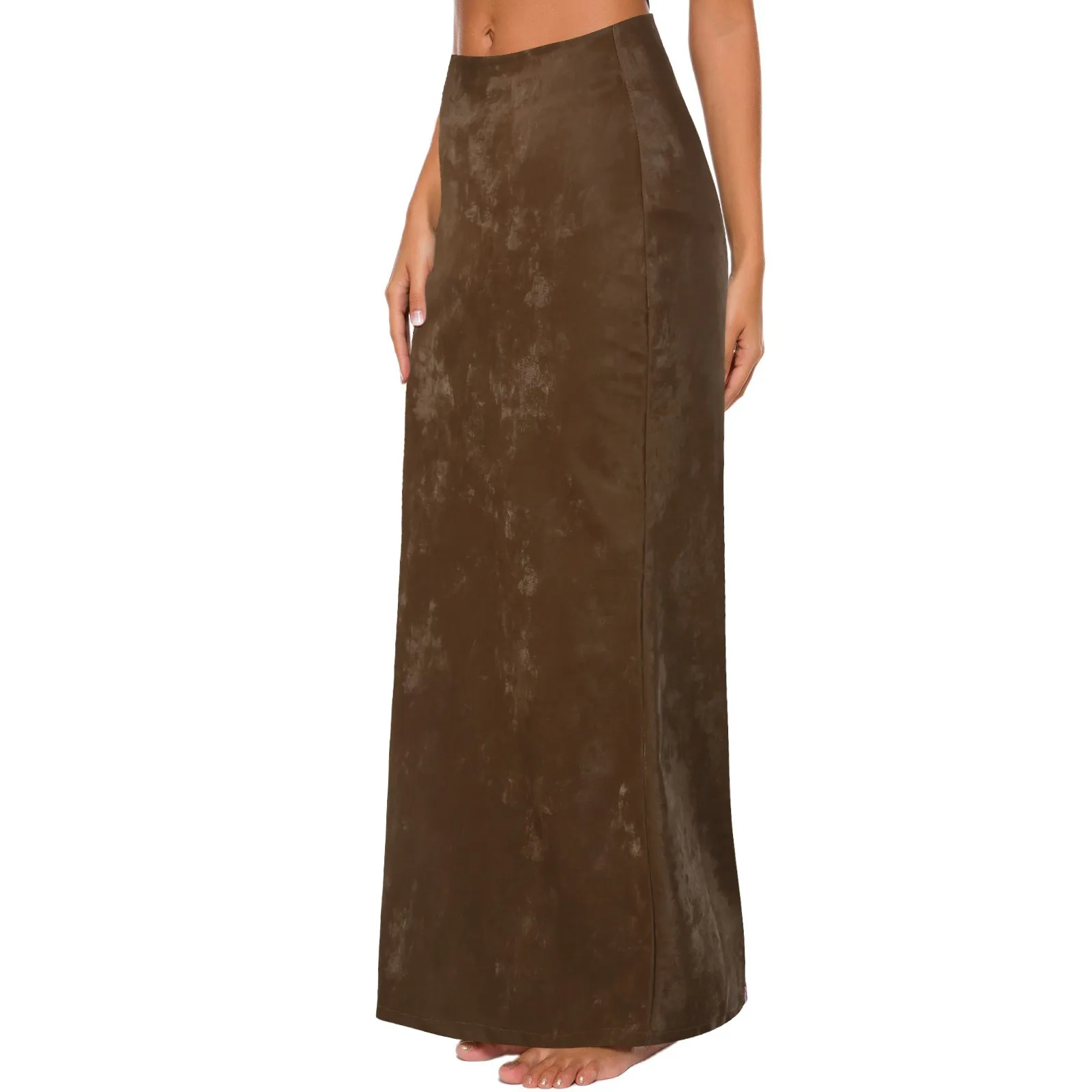 

Heavy-Duty Skirt With High Waist And Slim Retro Jacquard Hip-Wrapped Long Skirt With Plastic Slimming Split Fishtail Skirts