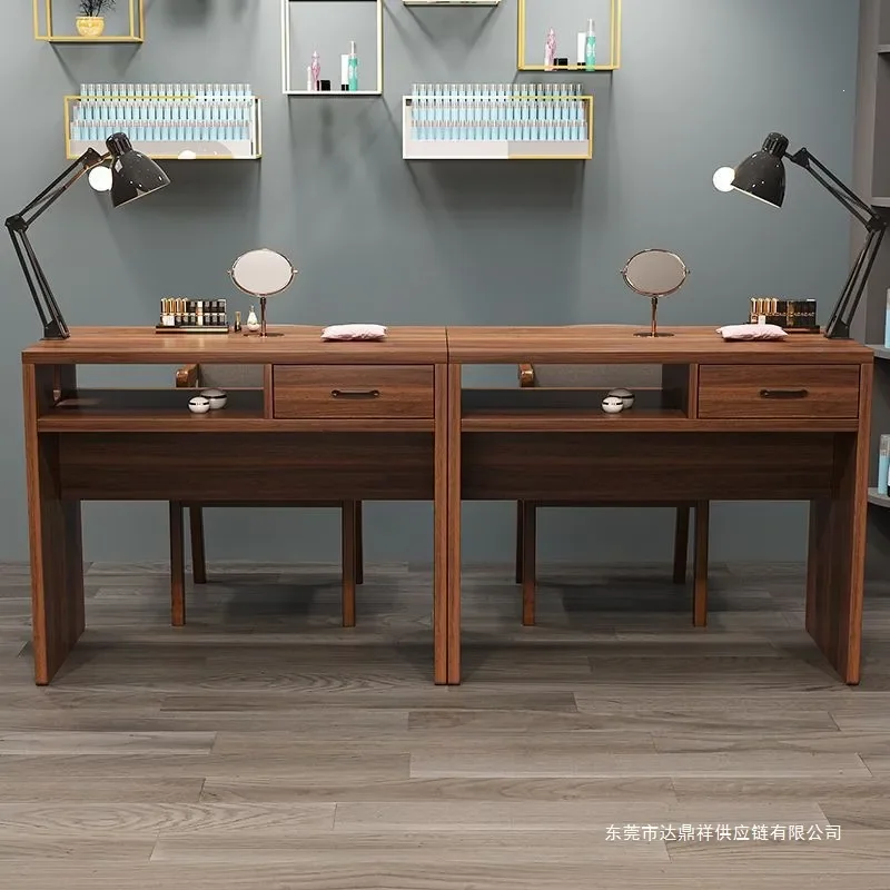 table retro single and double  work table simple and fashionable  table nail art shop economical