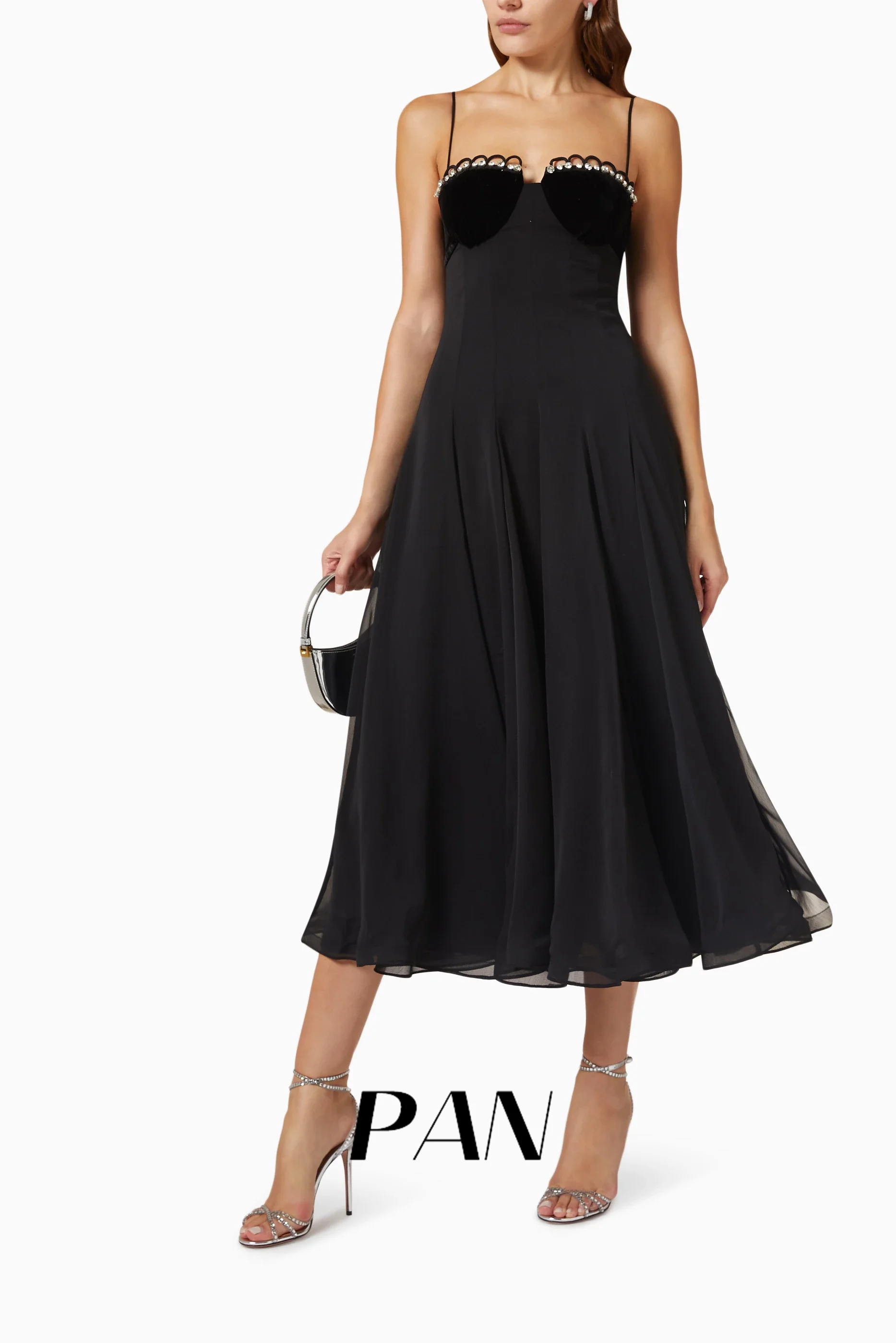 Pan Customized Spaghetti Straps Special Occasions Dress Chiffon Formal Gowns Elegant Party Dresses Woman Dubai 2025 image 3
