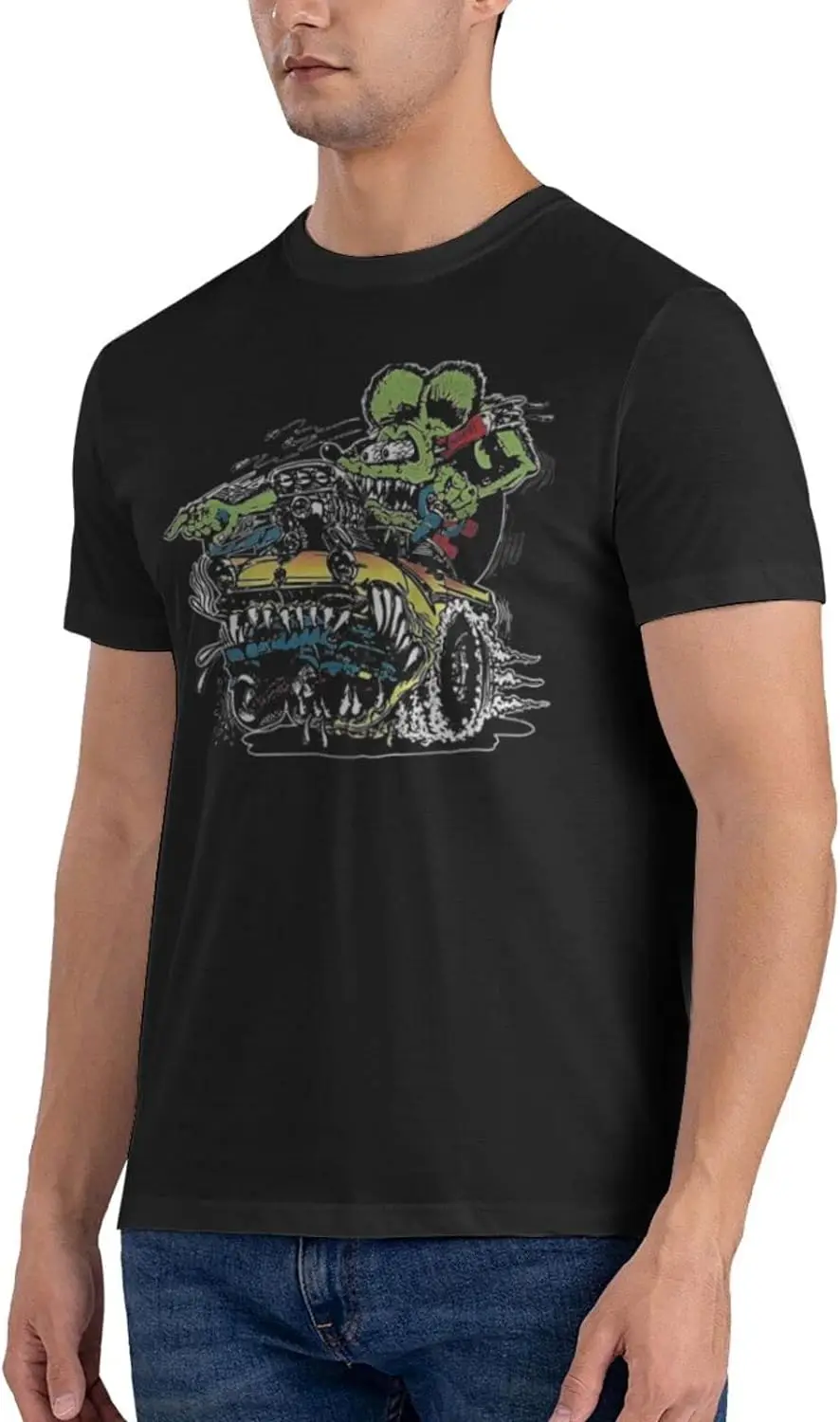 Rat Movie Fink Shirt Men's Cotton Breathable Pattern Short-Sleeved T Shirt Fashion Cool Casual Tops Tees Black
