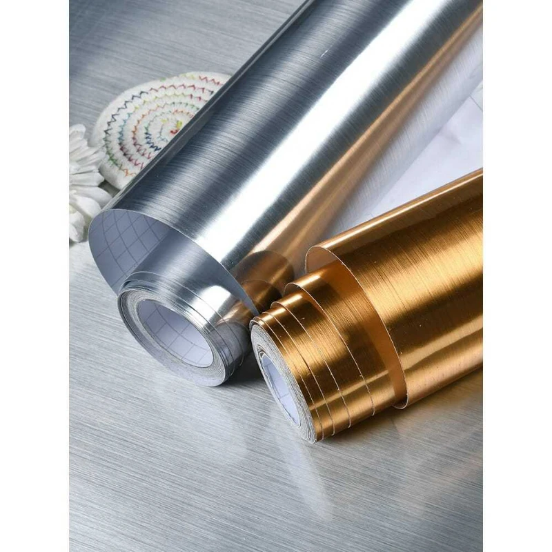 Refrigerator Stickers Renovation Desktop Countertop Decoration Waterproof and Moisture-proof Self-adhesive Brushed HomeWallpaper