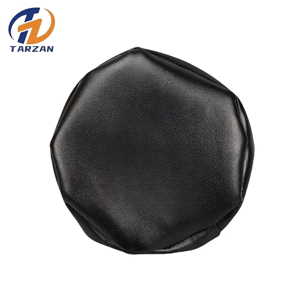 1 Pcs Universal Fuel Tank Cap Protective Cover Fit for Excavator Trucks Vans Dustproof Waterproof Elastic PU Material Black