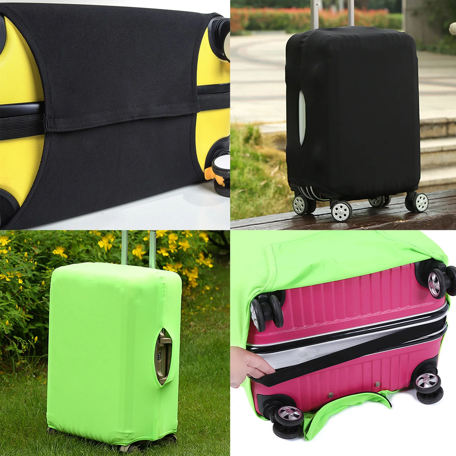 S/M/L/XL Luggage Covers Protector For 18-32inch Suitcase Case Travel Luggage Suitcase Protective Cover Stretch Dust Covers