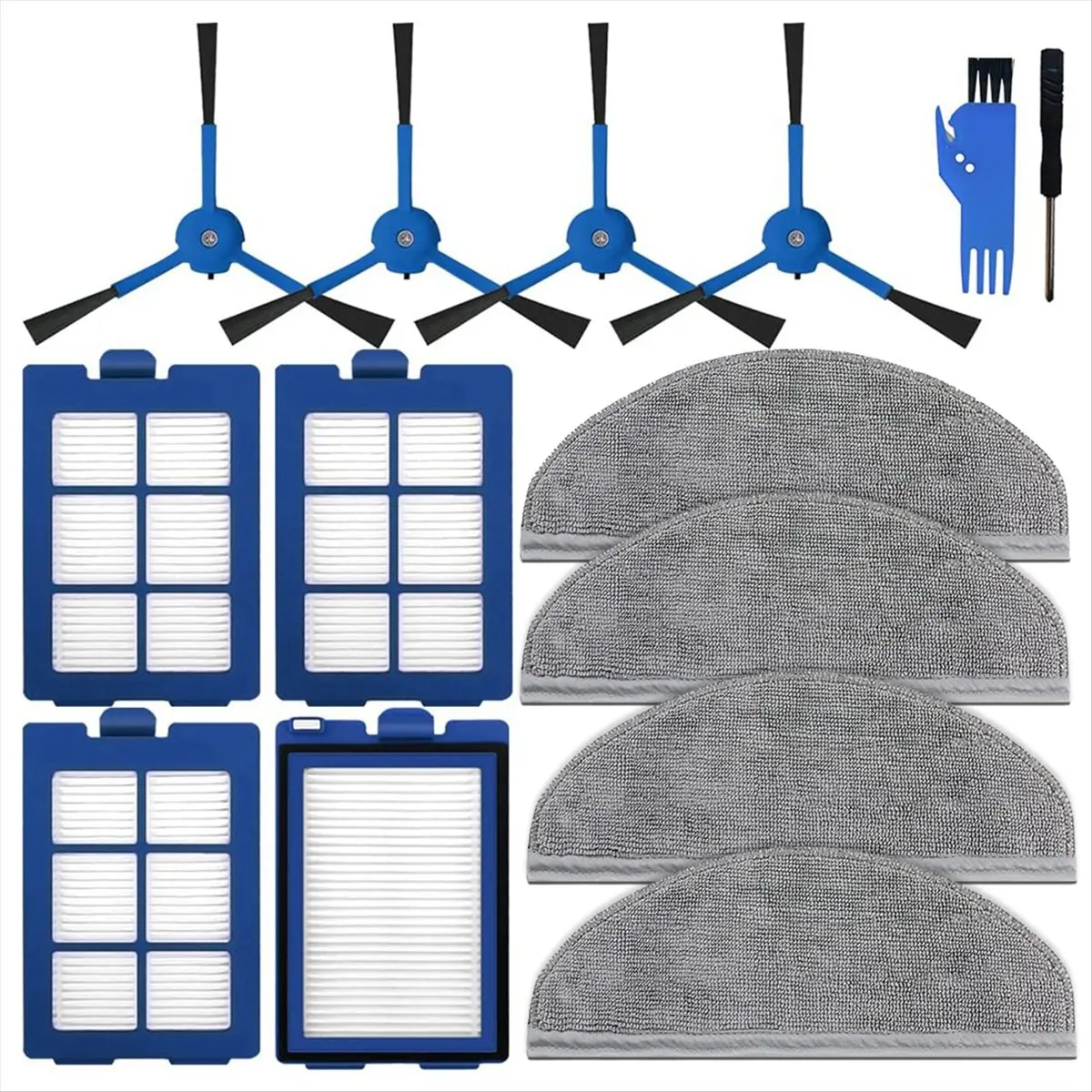 

Для RoboVac X8 гибридный робот-пылесос HEPA-фильтры боковая щетка швабра запасные части