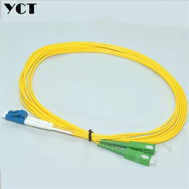 10pcs LC/UPC-SC/APC fiber optic patch cord 1M 2M 3M 5M 7M Duplex Singlemode cable SC/APC-LC/UPC optical fibre jumper SM DX ELINK