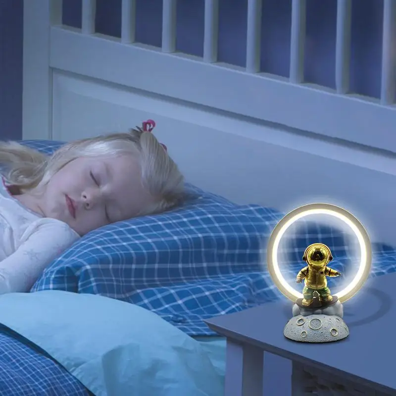 

Led Bedside Lamps USB Charging Astronaut Night Light Table Lamp Soft Light Led Night Light Energy Saving For Children Boys Girls