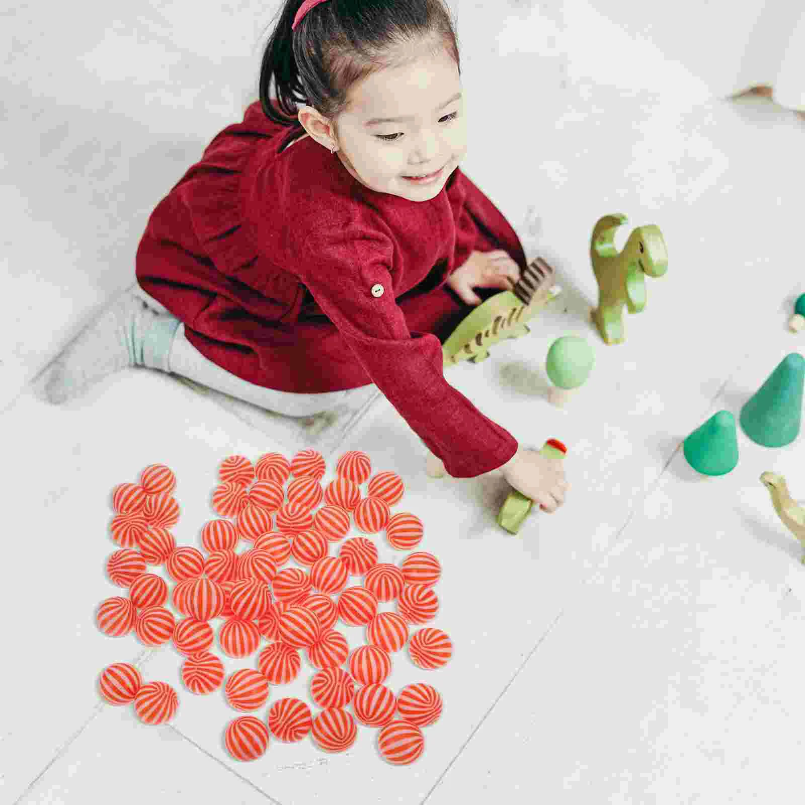 

100 Pcs Toy Ocean Ball Small Plastic Balls Pit Soft for Toddlers Ballpit Red Child