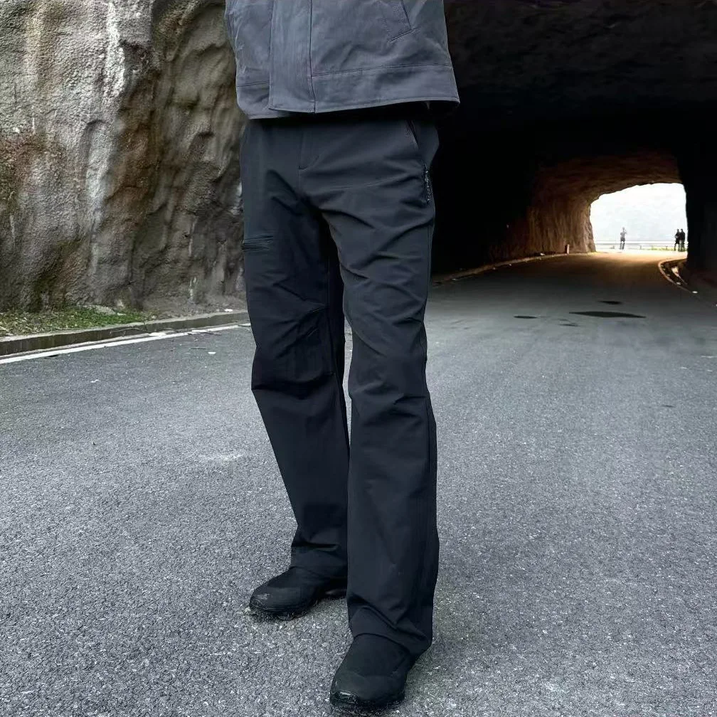 Spring Outdoor Tough Guy Solid Color Breathable Quick-drying Mountaineering Casual Pants Three-dimensional Cutting Pants