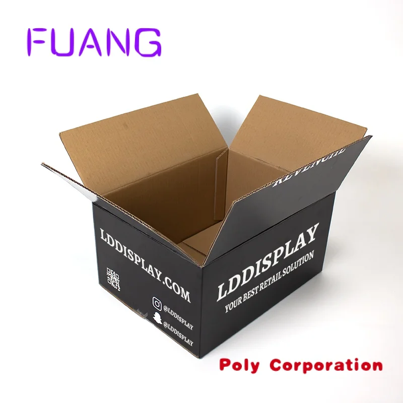 

Custom Custom logo carton manufacturer corrugated mailing box for packing delivery cardboard shipping blapacking box for small