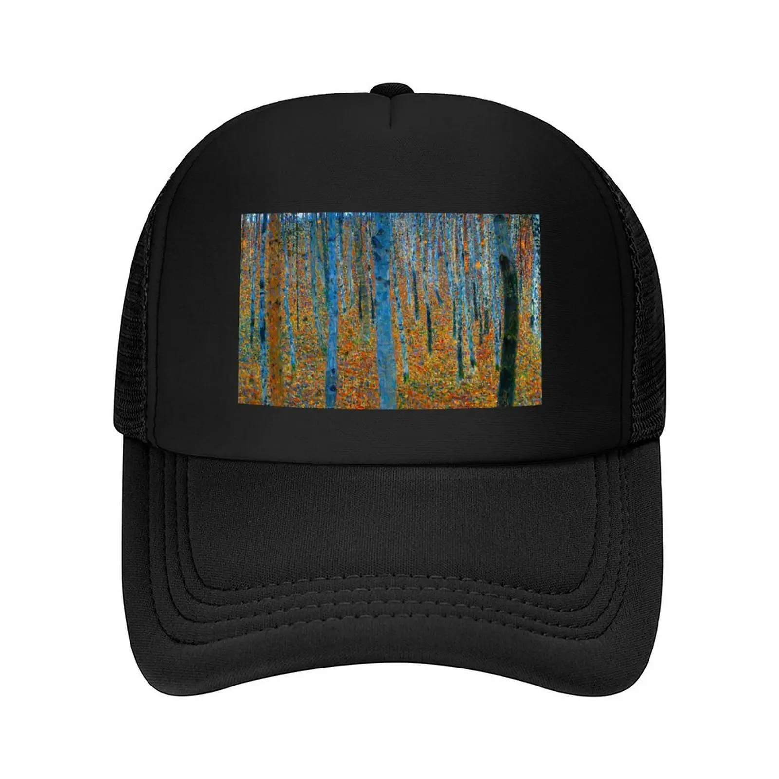 

GUSTAV KLIMT HD - Gustav Klimt's Beech Grove I (1902) famous painting Baseball Cap Icon Snap Back Hat Golf Wear Men Women's