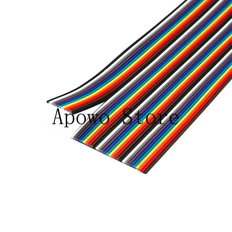 5meters/lot Ribbon Cable 10WAY Flat Color Rainbow Ribbon Cable Wire Rainbow Cable 10P Ribbon Cable 28AWG