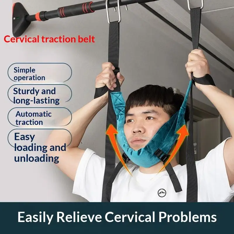 Cervical Neck Traction Belt Hanging Neck Stretching Cervical Spondylosis Treatment Device Cervical Spine Orthosis Traction Frame